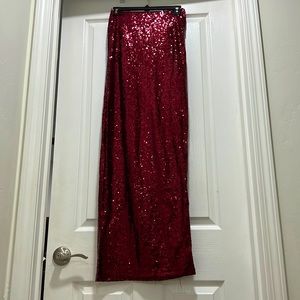 Long formal Sequins skirt